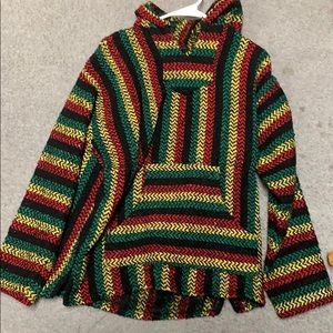 Baja hoodie/drug rug/poncho